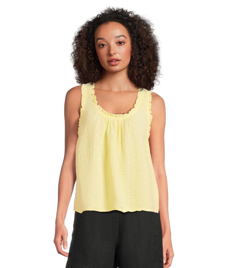 マイケルスターズ レディース トップス シャツ Michael Stars Devon Scoop Neck Tank Lemonade