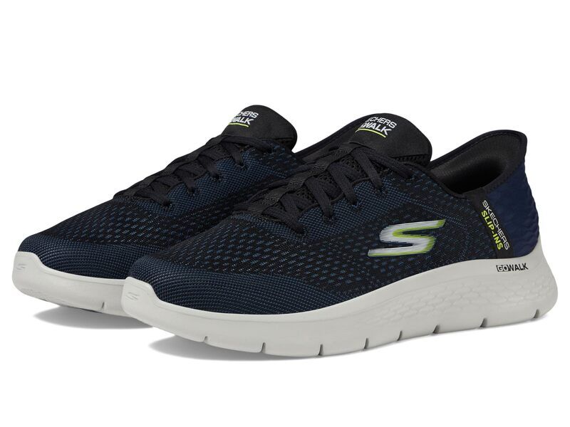 スケッチャーズ メンズ シューズ スニーカー SKECHERS Performance Go Walk Flex New World Hands Free SlipIns NavyLime ネイビー