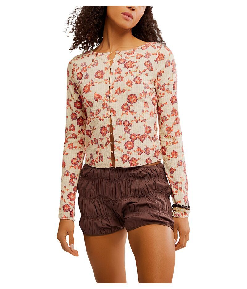フリーピープル レディース トップス シャツ プリント Free People Tilly Long Sleeve Print Tea Combo