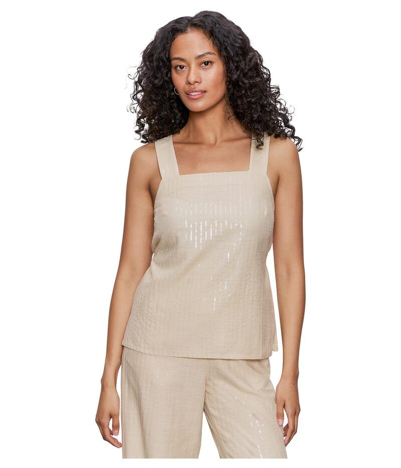 サンクチュアリー レディース トップス シャツ Sanctuary Desert Tank Sand Sequin Stripe サンド