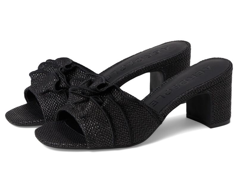 エアロソールズ レディース シューズ ブーツ・レインブーツ Aerosoles Gabrielle Black Raffia ブラック