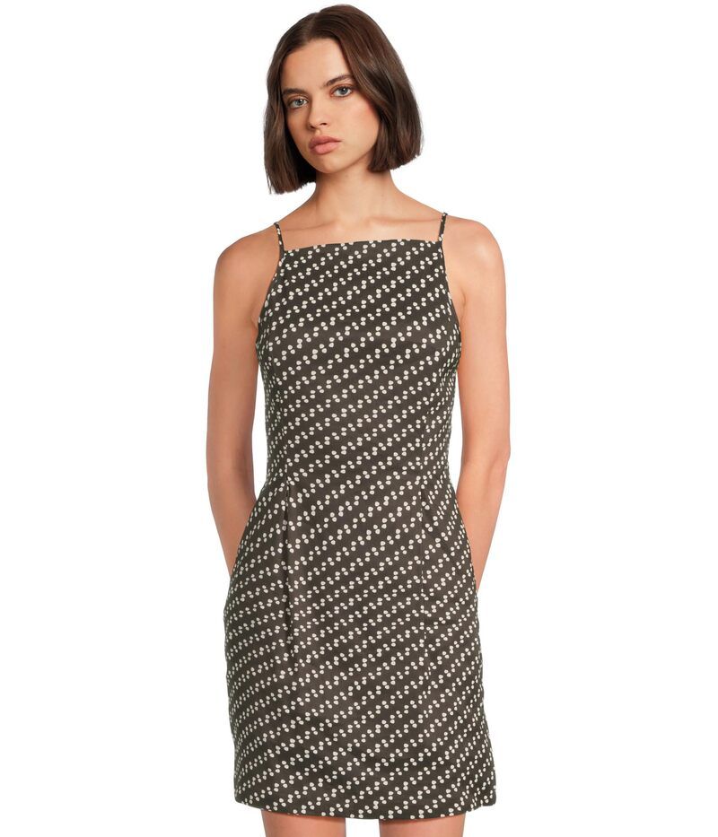 メイドウェル レディース トップス ワンピース リネン Madewell Kaddy Dress Linen Stretch Modal Soft Charcoal チャコール