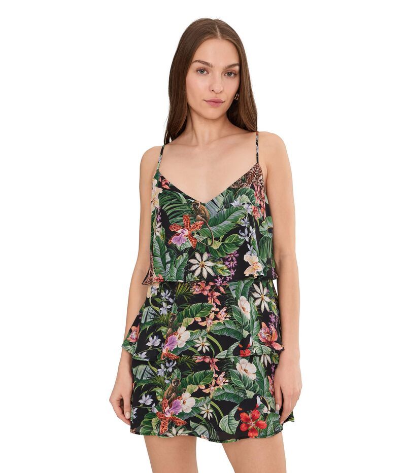 ウミーユアムーム レディース トップス ワンピース フリル Show Me Your Mumu Suarez Ruffle Dress Jungle Mirage