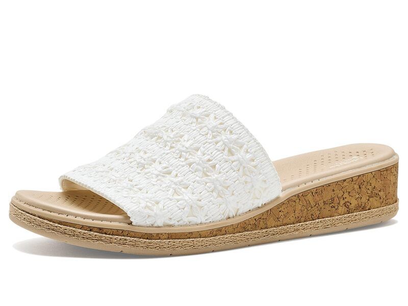 ライフストライド レディース シューズ サンダル LifeStride Breezy Slide Sandals Bright White ホワイト