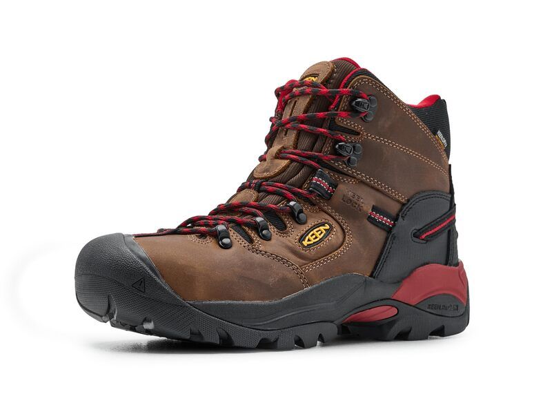 キーン メンズ シューズ ブーツ・レインブーツ KEEN Utility Pittsburgh Energy 6 Waterproof Comp Toe BisonBlack ブラック