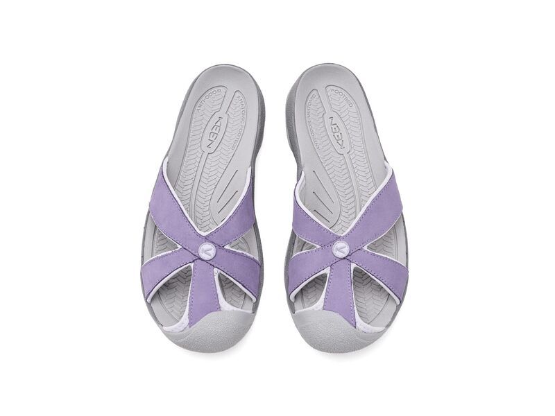 キーン レディース シューズ サンダル レザー KEEN Bali Leather Slide Sandals Purple HazeSte パープル