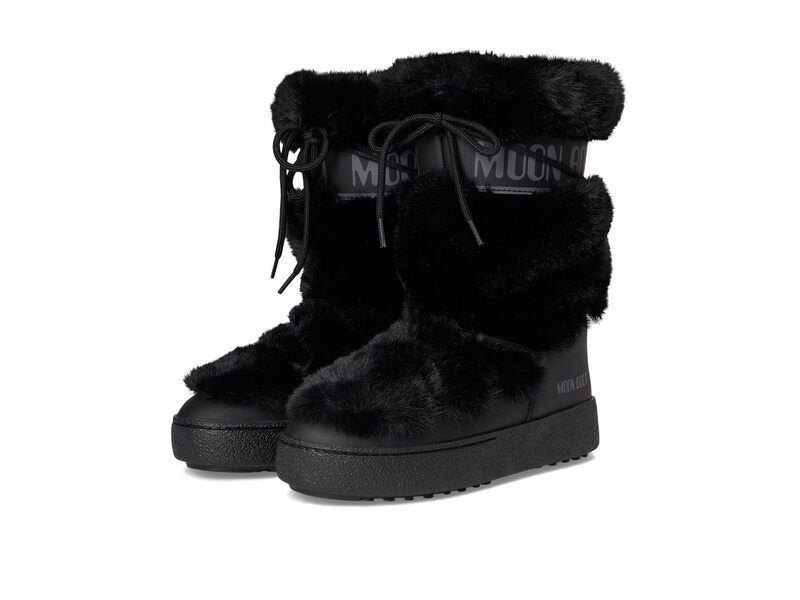 ムーンブーツ レディース シューズ ブーツ・レインブーツ MOON BOOT Ltrack Faux Fur High Wp Black ブラック