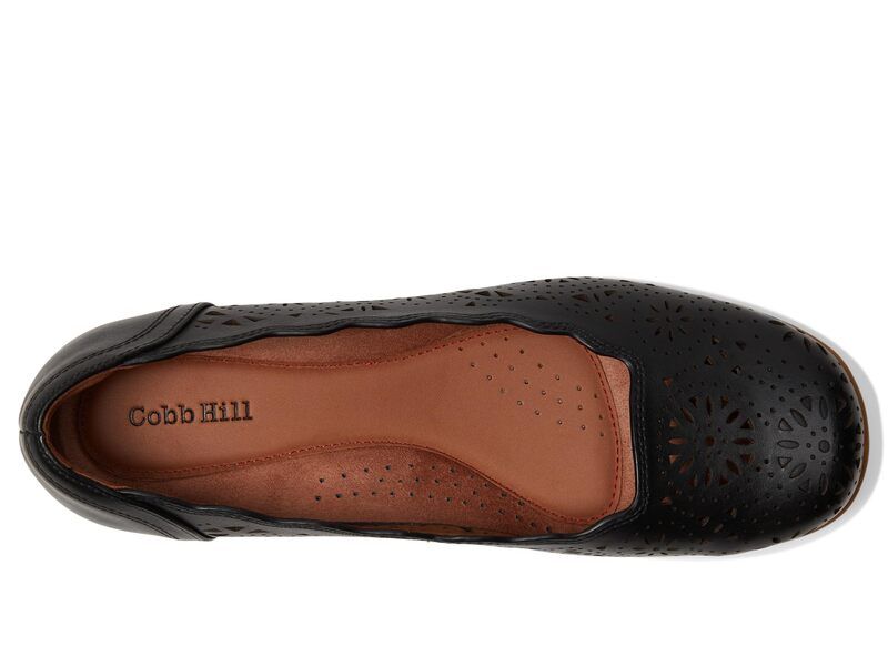 コブ ヒル レディース シューズ スリッポン・ローファー Cobb Hill Rory Black Leather ブラック