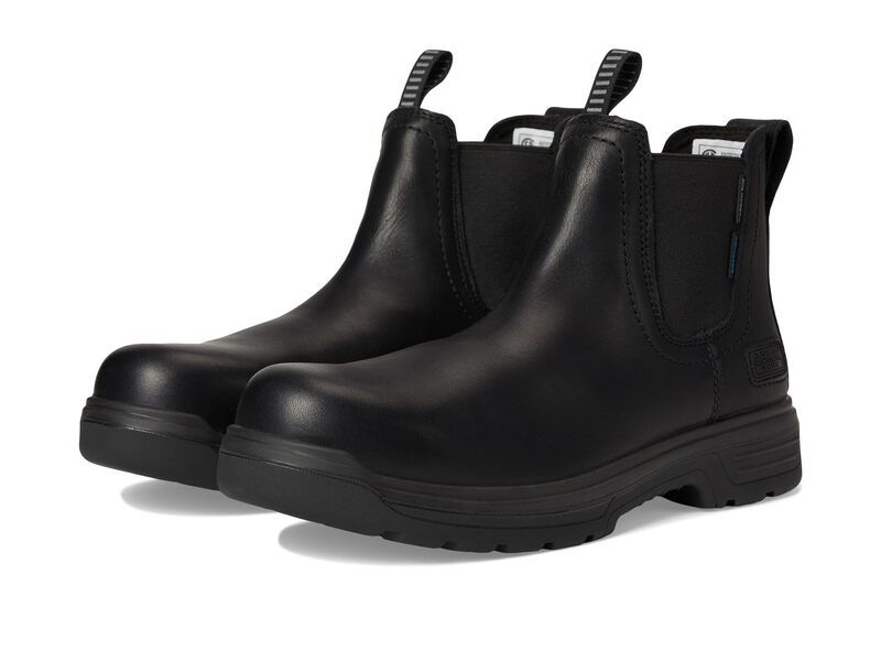 アリアト メンズ シューズ ブーツ・レインブーツ チェルシー Ariat Turbo Chelsea CSA Waterproof Carbon Toe Work Boots All Black ブラック