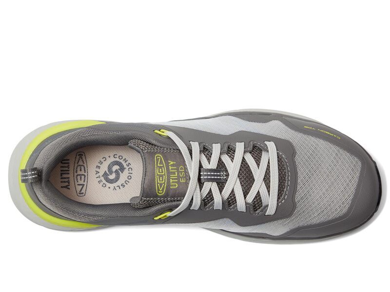 キーン メンズ シューズ スニーカー KEEN Utility Speedworks ESD Work Sneakers CarbonFiber Toe Steel GreyVint グレー