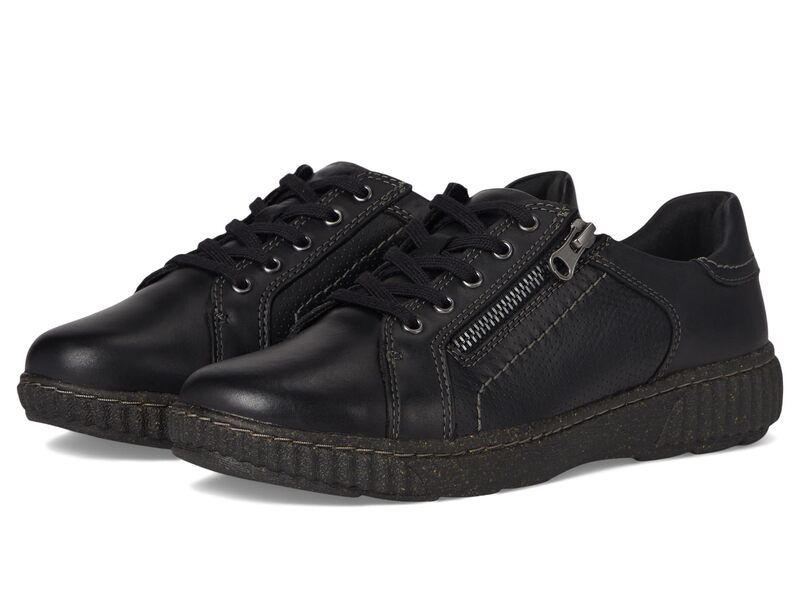クラークス レディース シューズ スニーカー Clarks Caroline Janna Black Leather ブラック