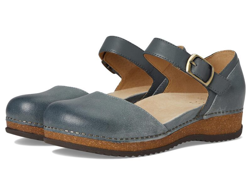 ダンスコ レディース シューズ サンダル Dansko Mae Denim Burnished Suede デニム