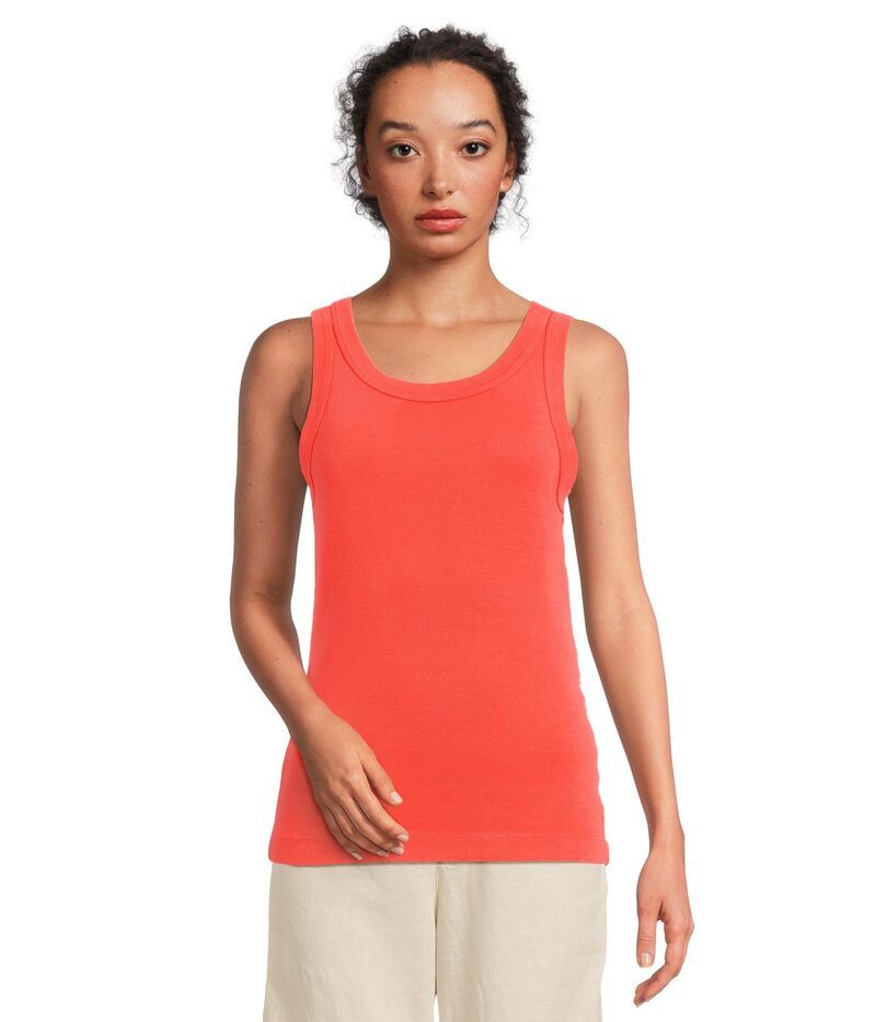 マイケルスターズ レディース トップス シャツ Michael Stars Paloma Wide Binding Tank Persimmon