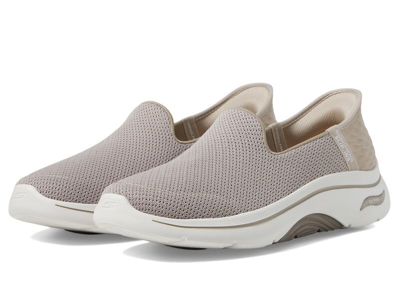 スケッチャーズ レディース シューズ スニーカー SKECHERS Performance Go Walk Arch Fit 20 Delara Hands Free SlipIns Taupe トープ