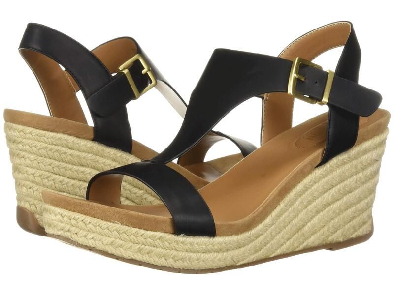 ケネスコール レディース シューズ ヒール Kenneth Cole Reaction Card Wedge Black Smooth ブラック