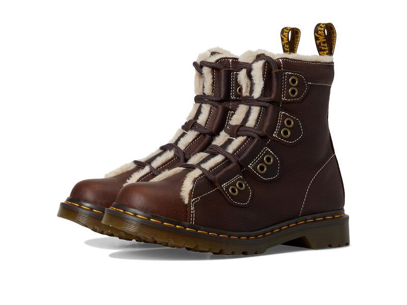 ドクターマーチン レディース シューズ ブーツ・レインブーツ Dr Martens 1460 Ltt Fl Dark Brown ブラウン