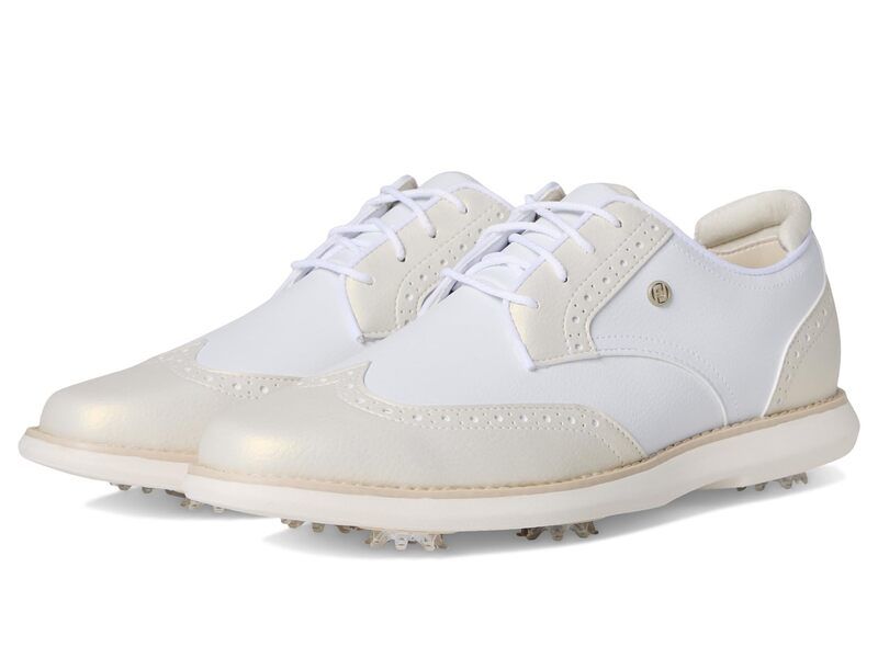 フットジョイ レディース シューズ スニーカー FootJoy Traditions WhiteGold ホワイト