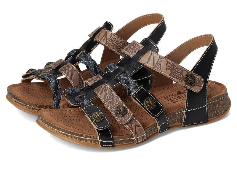 スプリングステップ レディース シューズ サンダル LArtiste by Spring Step Delila Black Multi ブラック