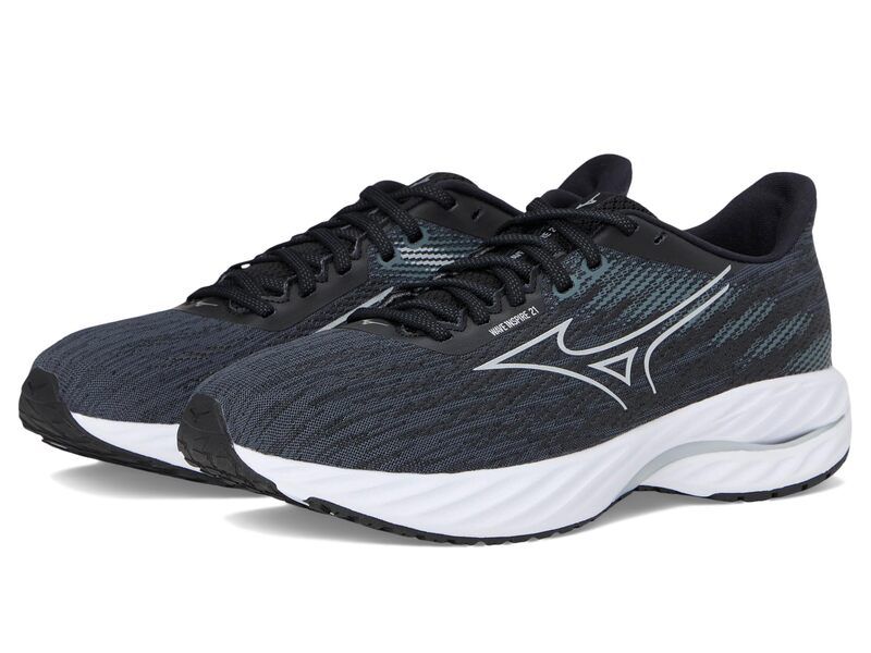 ミズノ レディース シューズ スニーカー Mizuno Wave Inspire 21 D BlackSilver ブラック