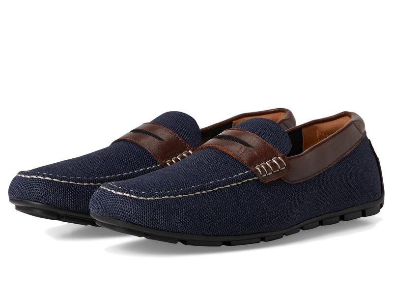 フローシャイム メンズ シューズ スリッポン・ローファー ニット Florsheimotor Knit Moc Toe Penny Driver Navy Multi ネイビー