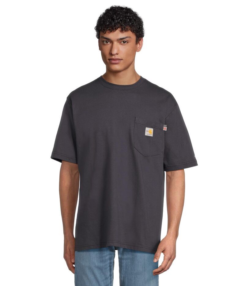 カーハート メンズ トップス シャツ トール Tシャツ コットン Carhartt Big Tall Flame Resistant Force Cotton Short Sleeve TShirt Dark Navy ネイビー