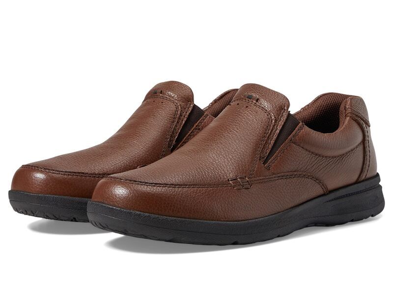 ノンブッシュ メンズ シューズ スリッポン・ローファー Nunn Bush Camoc Toe SlipOn Cognac Tumbled
