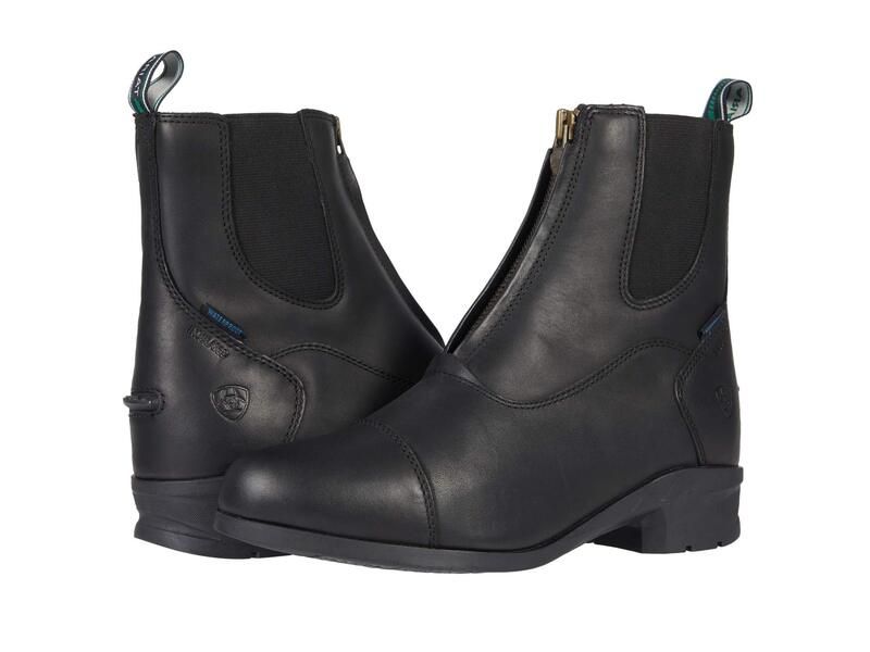 アリアト レディース シューズ ブーツ・レインブーツ Ariat Heritage IV Zip Waterproof Insulated Black ブラック