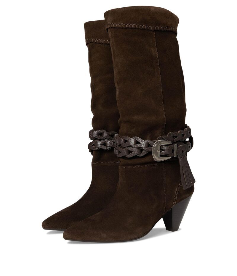 フリーピープル レディース シューズ ヒール ブーツ Free People Bridget Belt Slouch Boots Chocolate SuedeLeather チョコレート