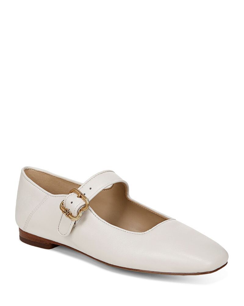 サムエデルマン レディース シューズ パンプス Sam Edelman Womens Michaela Buckled Flats Bright White ホワイト