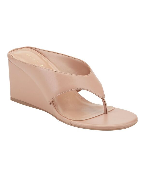 マーク・フィッシャー レディース シューズ スリッポン・ローファー サンダル Marc Fisher LTD Womens Udena SlipOn Wedge Dressandals Naturaleather