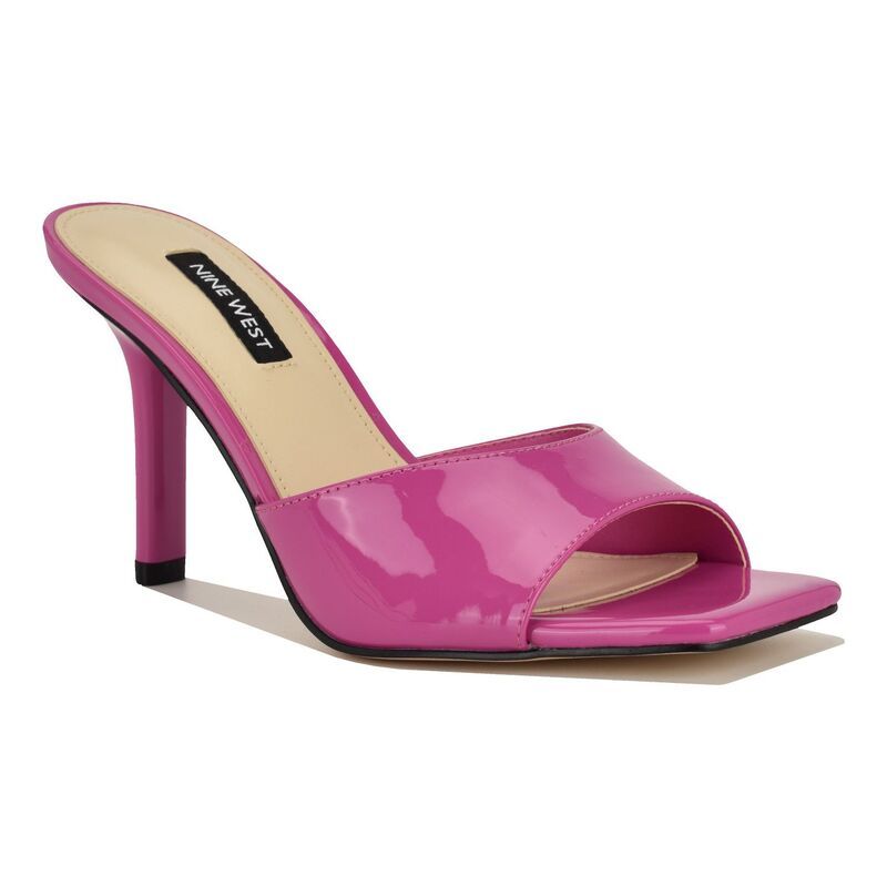 ナインウェスト レディース シューズ パンプス サンダル Nine West Disko WomenslipOn Square Toe Dressandals Pink Patent ピンク
