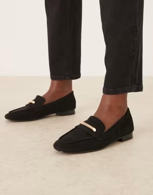 レイド レディース シューズ スリッポン・ローファー スエード RAID Lucena loafersuedette Black suede ブラック