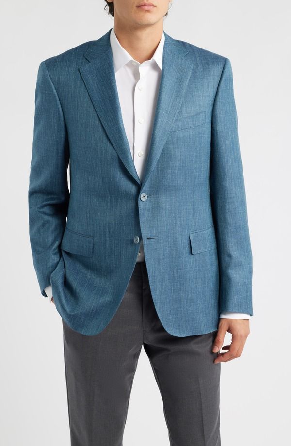 カナーリ メンズ アウター ジャケット・ブルゾン レギュラーフィット ウール コート Canali Siena Regular Fiteal Mlange Wool Blend Herringbone Sport Coat Dark Green グリーン