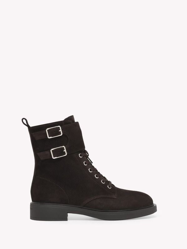 ジャンヴィト ロッシ レディース シューズ ブーツ・レインブーツ Gianvito Rossi Ripley Boot Brown Suede ブラウン