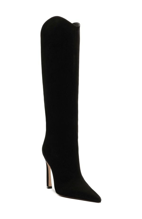 シュッツ レディース シューズ ブーツ・レインブーツ Schutz Maryana Sculpt Stiletto Boot Black ブラック