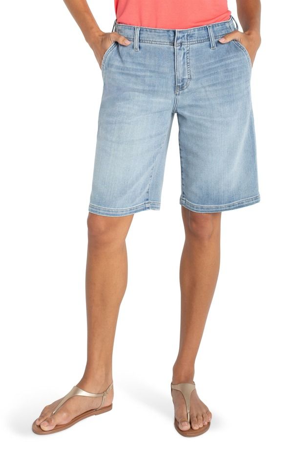 リヴァプール ロサンゼルス レディース ボトムス デニムパンツ ハイウエスト ショートパンツ Liverpoolos Angeles Relaxed High Waist Denim Shorts Las Virgenes デニム