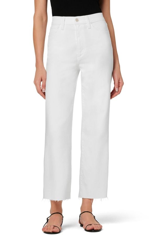 ジョーズ レディース ボトムス カジュアルパンツ ワイドレッグ ハイウエスト ジーンズ Joes The Blake Raw Hem High Waist Crop Wide Leg Jeans White ホワイト