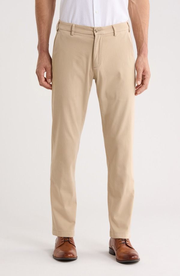 ピーター・ミラー メンズ ボトムス カジュアルパンツ Tシャツ Peter Millar Flat Front Signature Sateen Dress Pants Khaki カーキ