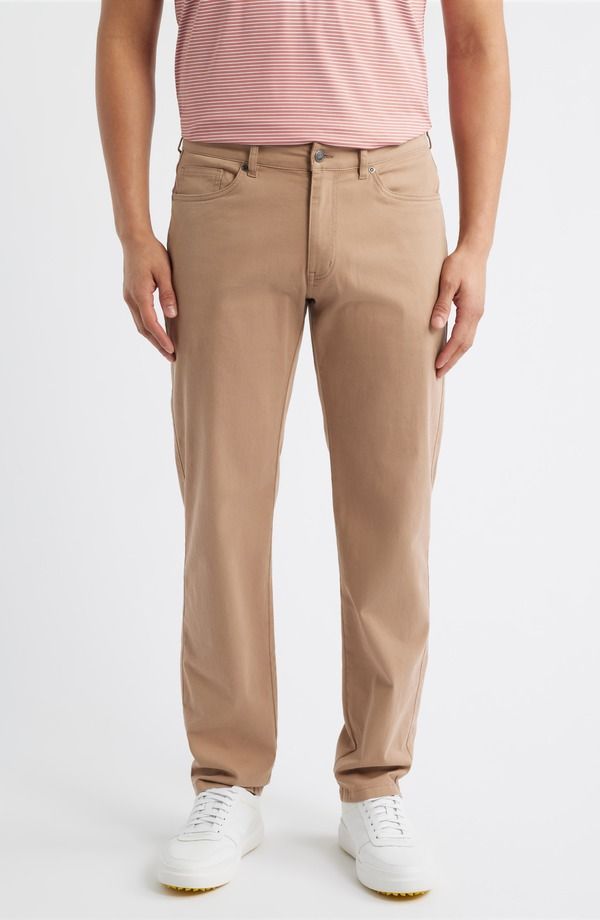 ピーター・ミラー メンズ ボトムス カジュアルパンツ Tシャツ Peter Millar Signature Stretch Sateen Pants Camel キャメル