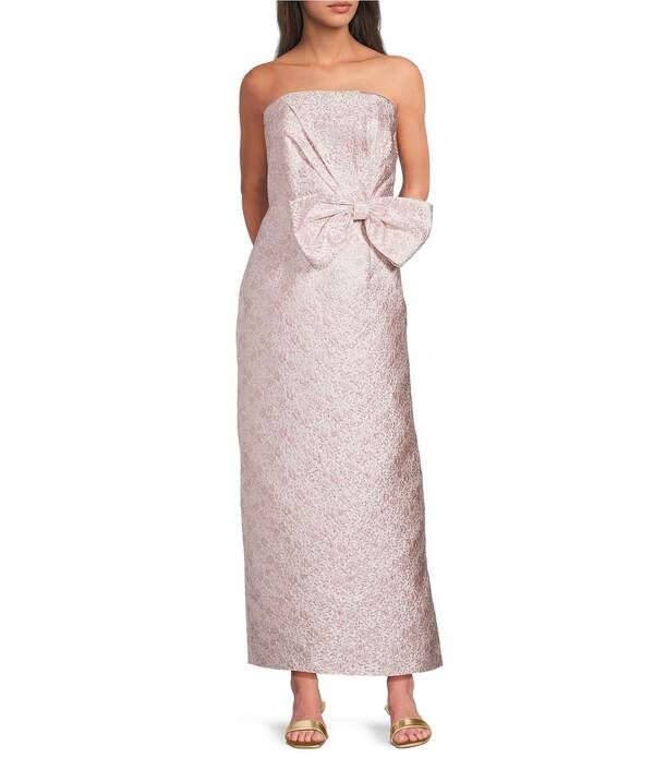 リリーピュリッツァー レディース トップス ワンピース ミディ トール ストラップレス ノースリーブ Lilly Pulitzer Tiernan Conch Shell Metallic Brocade Straplessleeveless Bow Midi