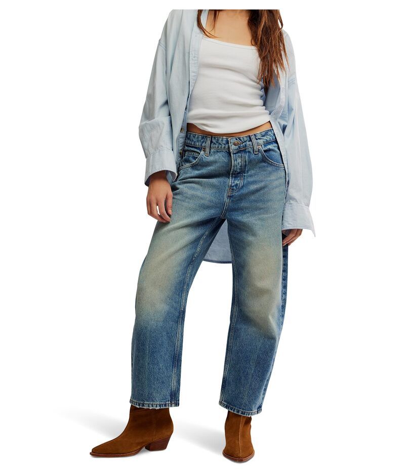 フリーピープル レディース ボトムス デニムパンツ ジーンズ Free People We The Free Deep Trance Dropped Boyfriend Jeans From Beyond
