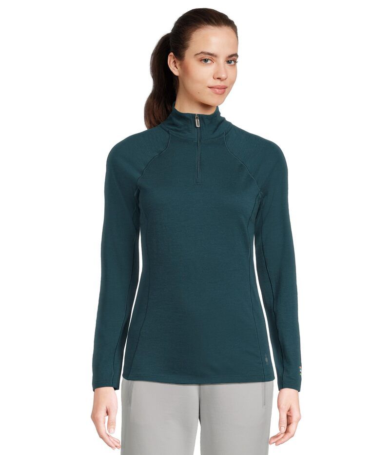 スマートウール レディース トップス シャツ Smartwool Classic AllSeason Merino Base Layer 14 Zip Twilight Blue 1 ブルー