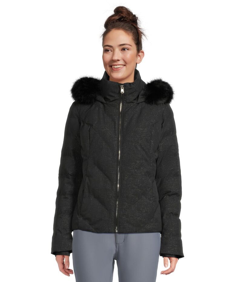 オバマイヤー レディース アウター コート ジャケット Obermeyer Bombshelluxe Jacket Black ブラック