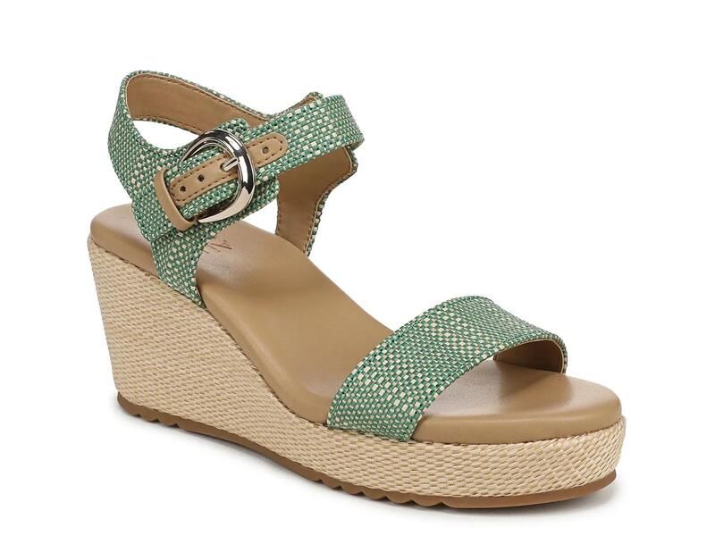 ナチュライザー レディース シューズ サンダル NaturalizerStella Espadrille Wedge Sandal Green グリーン