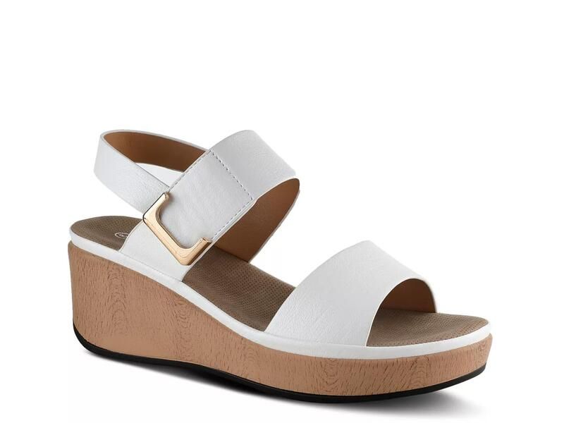 パトリシア レディース シューズ サンダル PatriziaSpelta Wedge Sandal White ホワイト