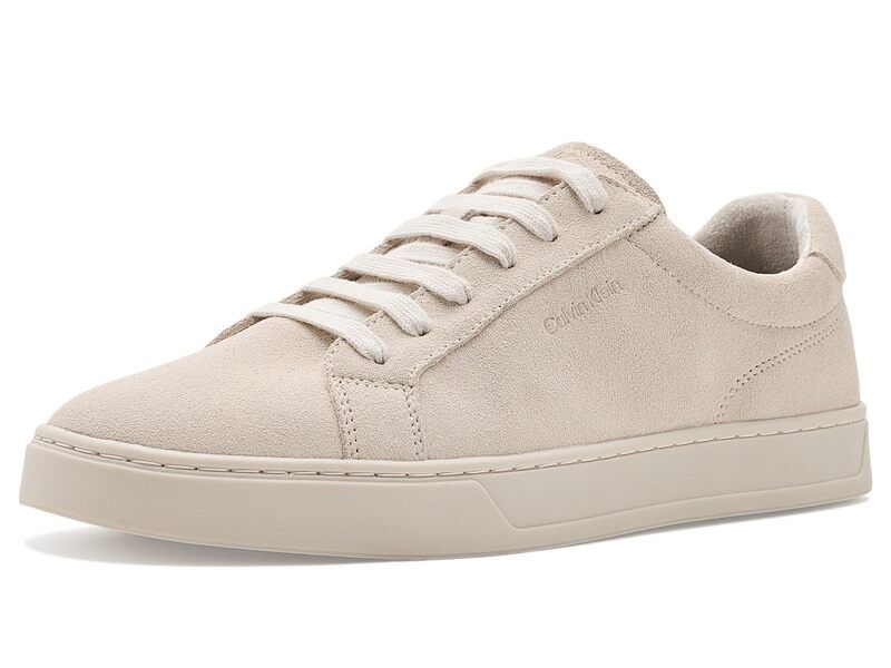 カルバンクライン メンズ シューズ スニーカー Calvin Klein Hafkel Ivory Suede アイボリー