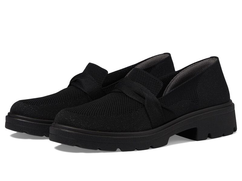 ビジーズ レディース シューズ スリッポン・ローファー Bzees Muse Bow Black ブラック