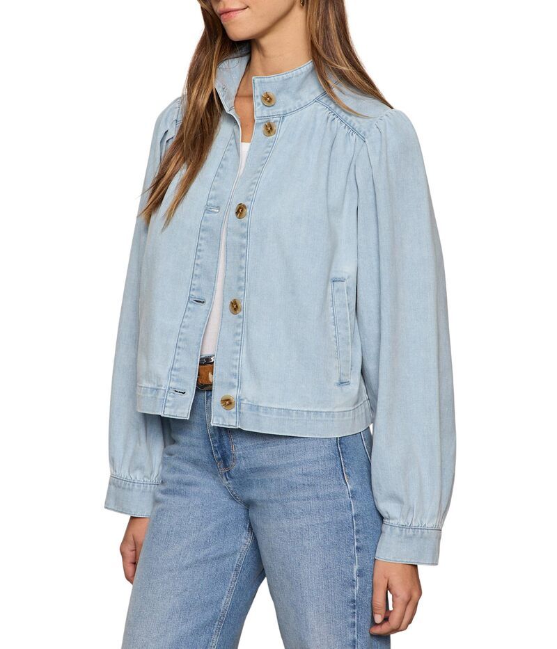 サンクチュアリー レディース アウター コート デニム ジャケット Sanctuary Charlotte Denim Jacket Whisper デニム