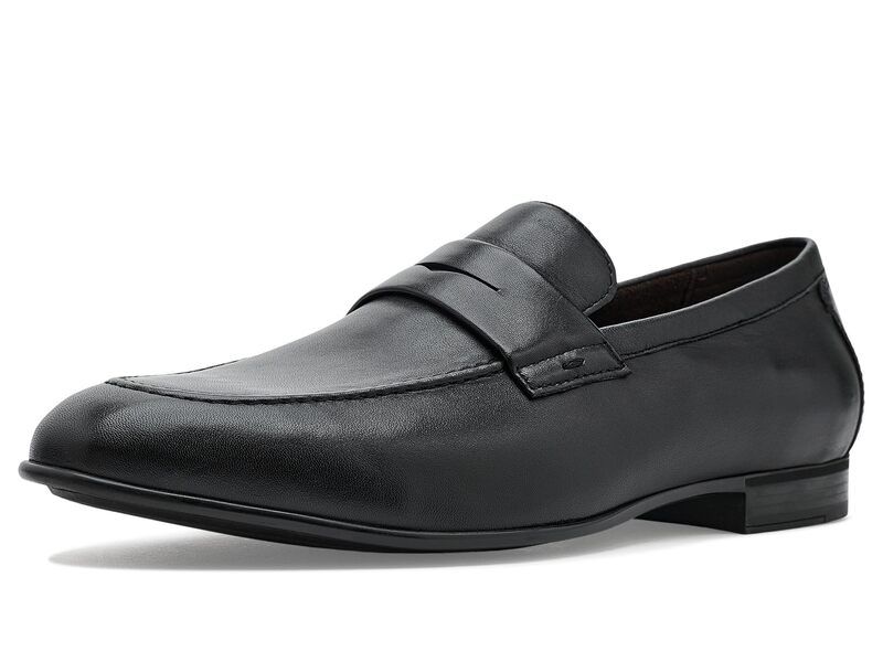 ジョンストンアンドマーフィー メンズ シューズ スリッポン・ローファー Johnston Murphy Elston Penny Loafer Black Sheepskin ブラック