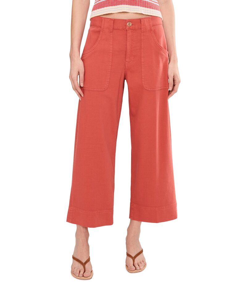 リヴァプール ロサンゼルス レディース ボトムス カジュアルパンツ ワイドレッグ Liverpoolos Angeles MidRise Stride Cargo Wide Leg Cropant 26 Inseam Red Clay レッド